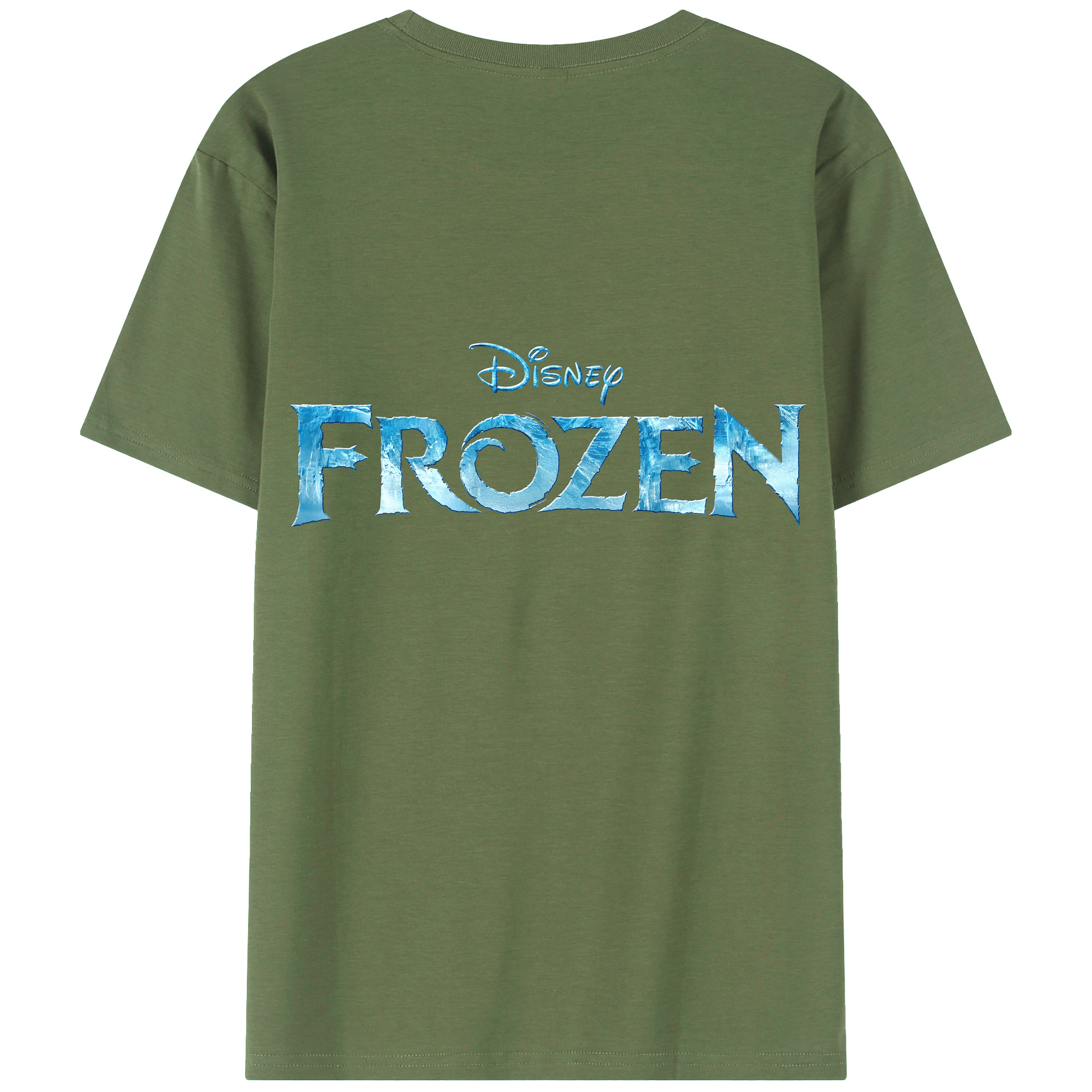 （画像用） アナと雪の女王 アンナ エルサ Frozen Anna Elsa 綿100％ メンズ半袖Tシャツ（バックプリント） 通気性